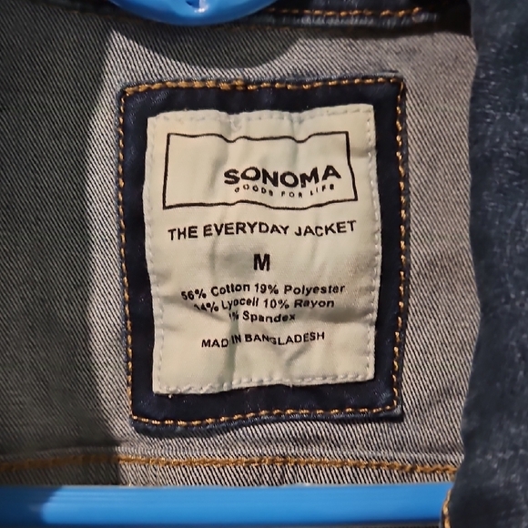 Denim Jacket with Button Details - Picture 2 of 3
